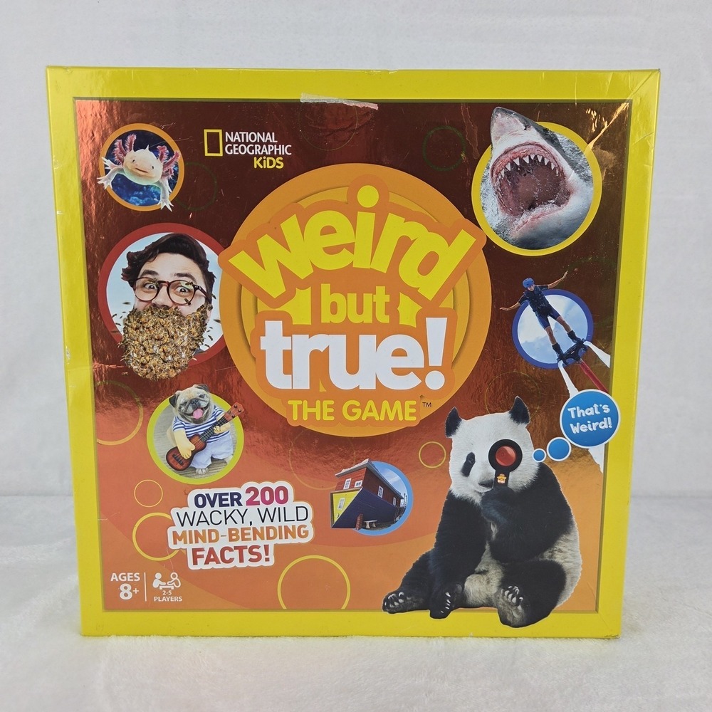 National Geographic Kids Weird But True Board Game Complete Buffalo Games 2019
